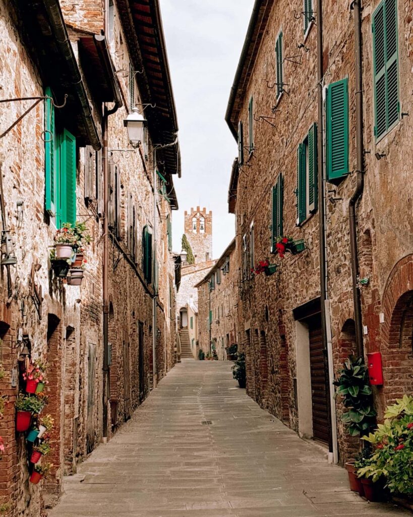 Uno scorcio del borgo medievale di Campagnatico