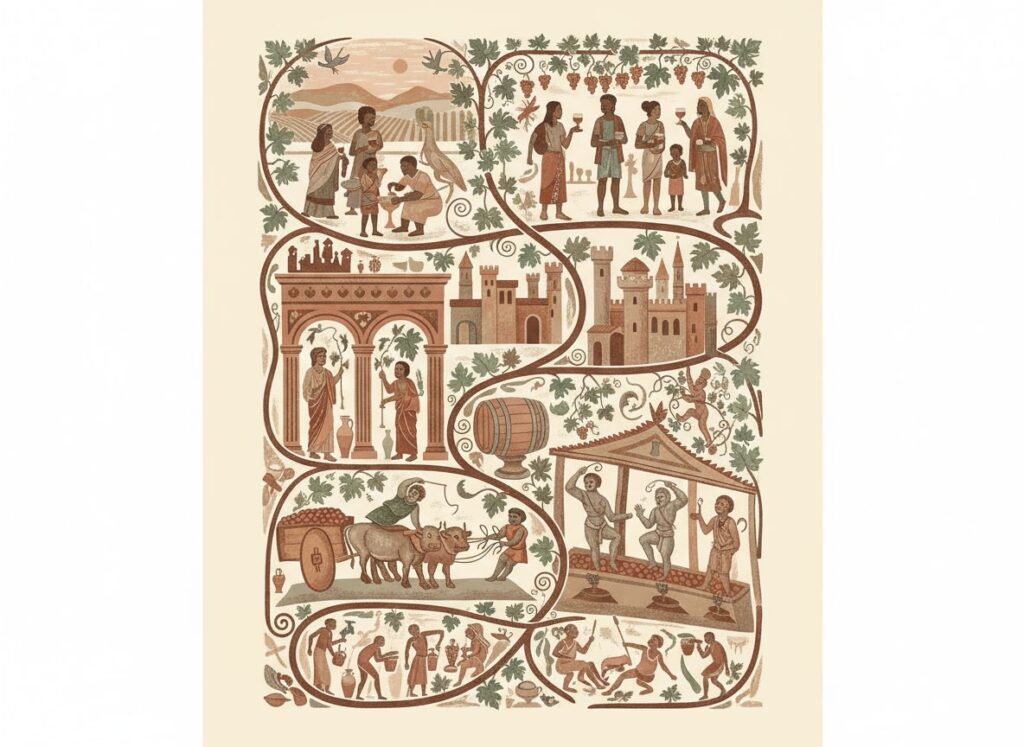 Casa Olivo - Agriturismo in Maremma Toscana 7 The vine from prehistory, through the Etruscans and Romans, to the present day